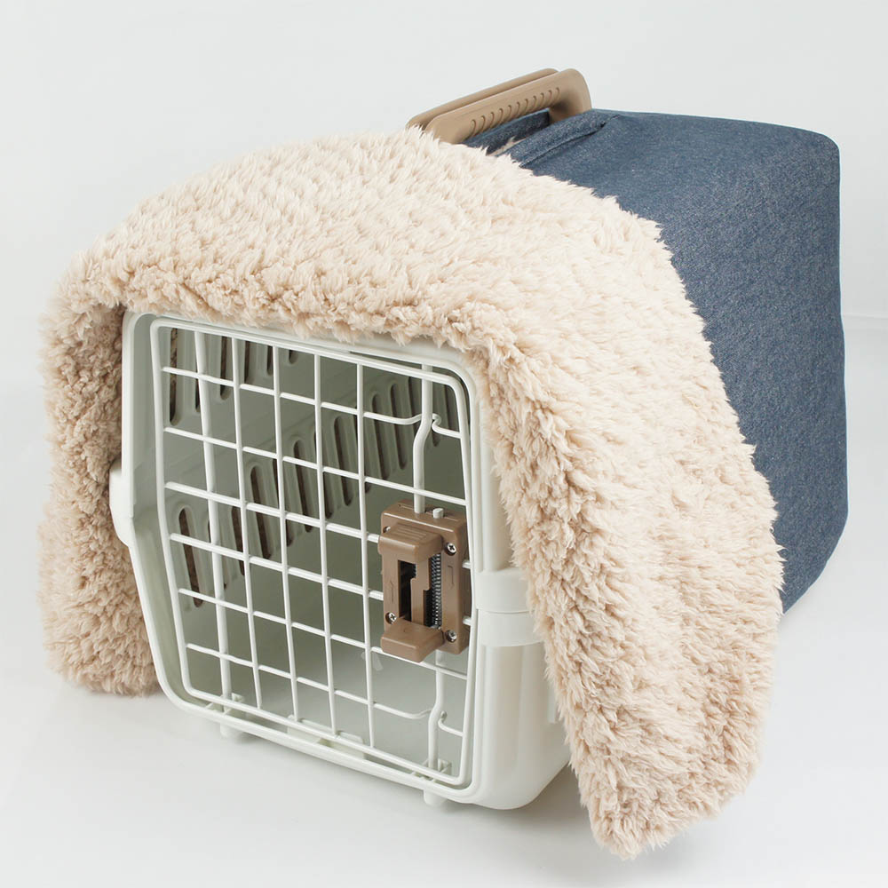 あったか３WAY キャリーカバーブランケット 10オンスデニムネイビー ＜マルチ幅＞ Sサイズ（トグルボタン付き）