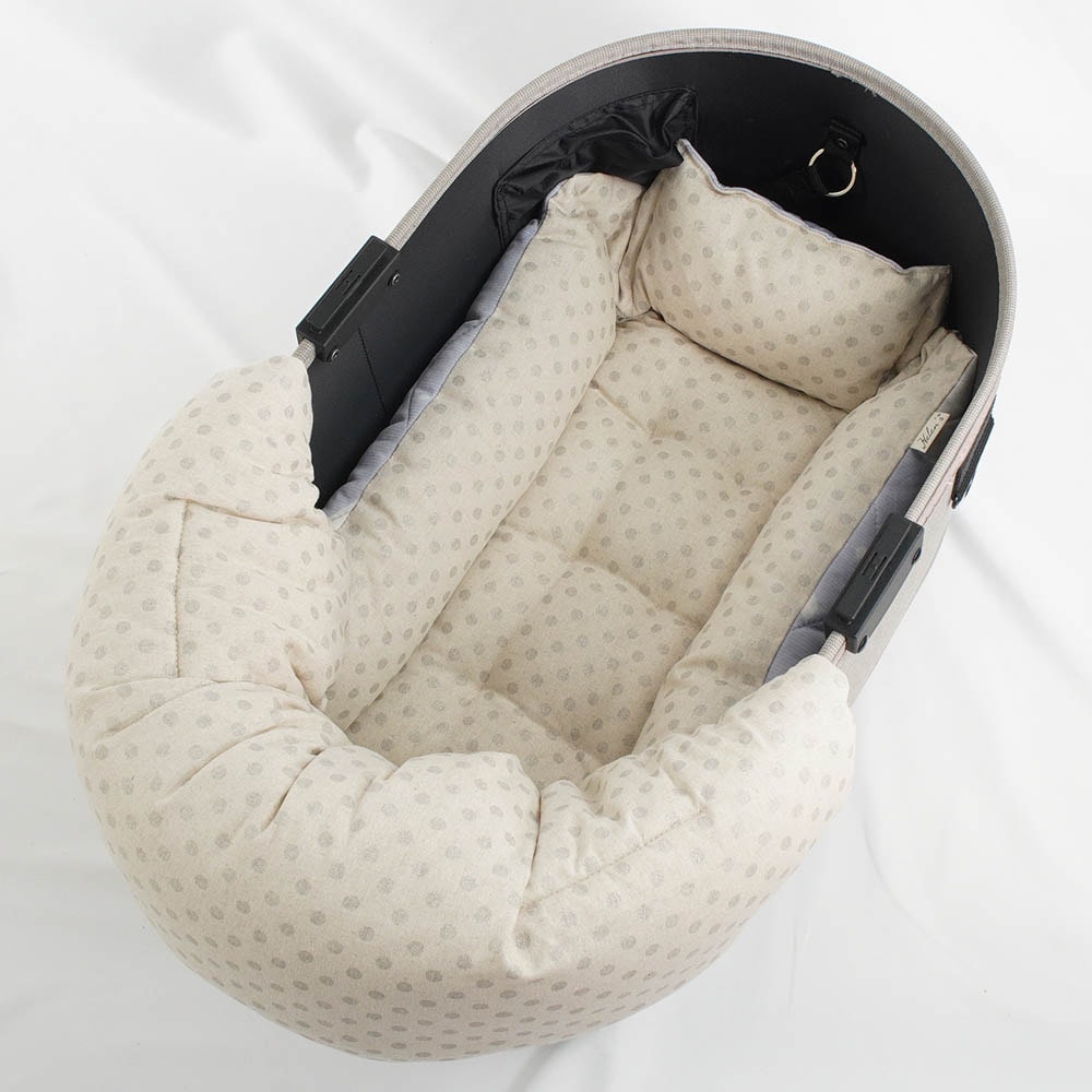 【500円OFF】DOME3レギュラー用クッションセット 夏用ぷくぷく あごのせクッション＋夏用キャリークッションベッド Sサイズ 接触冷感 マーベラスクール シロクマグレー