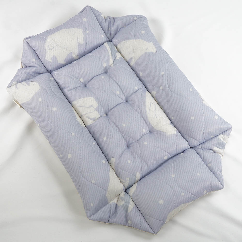 【500円OFF】DOME3レギュラー用クッションセット 夏用ぷくぷく あごのせクッション＋夏用キャリークッションベッド Sサイズ 接触冷感 マーベラスクール シロクマグレー