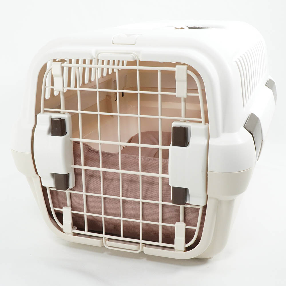 あごのせ縁無しクッション/クレートクッション 丈夫な9.5号帆布 くすんだピンク Sサイズ