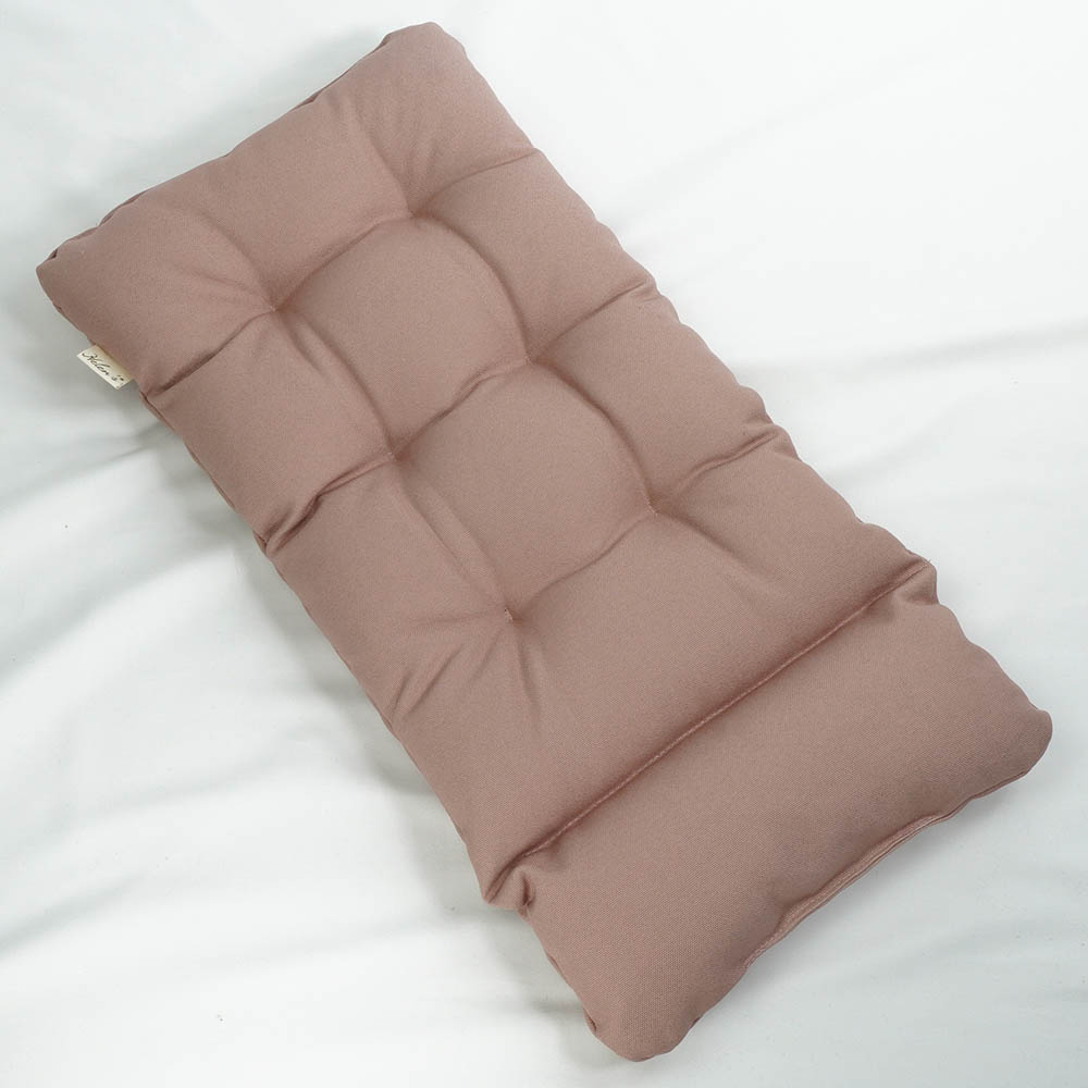 あごのせ縁無しクッション/クレートクッション 丈夫な9.5号帆布 くすんだピンク Sサイズ
