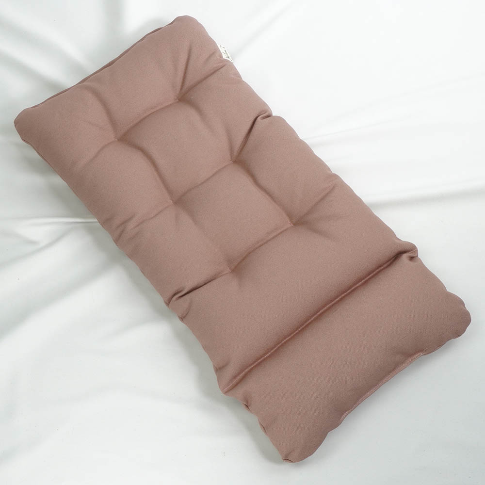 あごのせ縁無しクッション/クレートクッション 丈夫な9.5号帆布 くすんだピンク Sサイズ