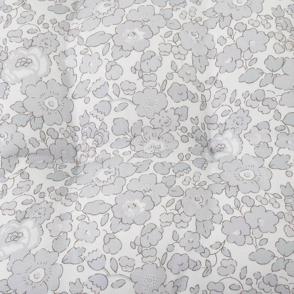 あごのせ縁無しクッション/クレートクッション リバティプリント Betsy グレーファー Mサイズ