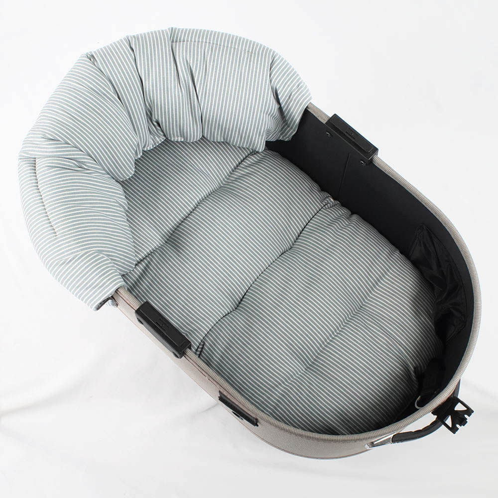 【500円OFF】DOME3レギュラー用クッションセット 夏用ぷくぷく あごのせクッション＋夏用縁無しクッションベッド Mサイズ 東洋紡iCOLD 接触冷感 ヒッコリーデニムサックス