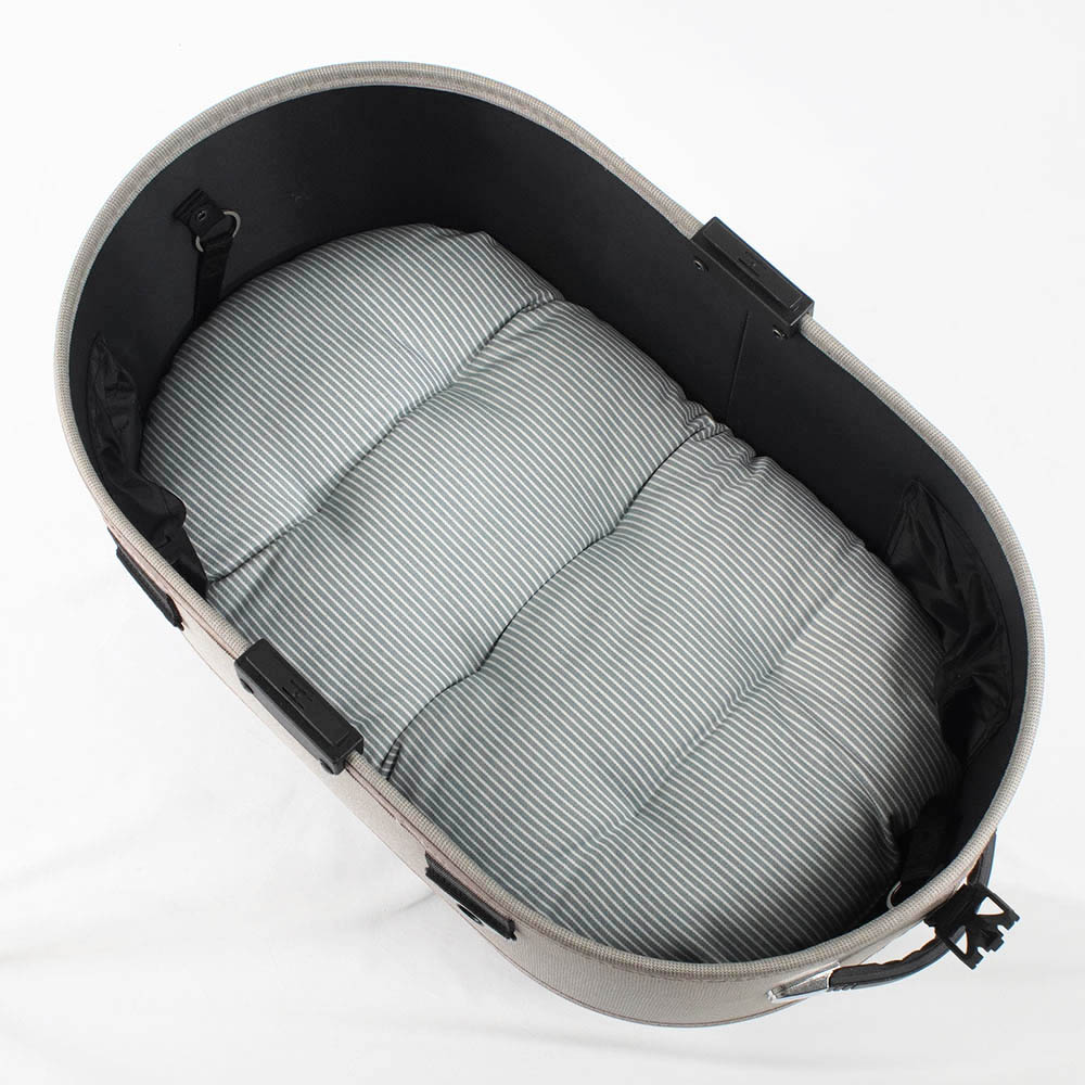 【500円OFF】DOME3レギュラー用クッションセット 夏用ぷくぷく あごのせクッション＋夏用縁無しクッションベッド Mサイズ 東洋紡iCOLD 接触冷感 ヒッコリーデニムサックス