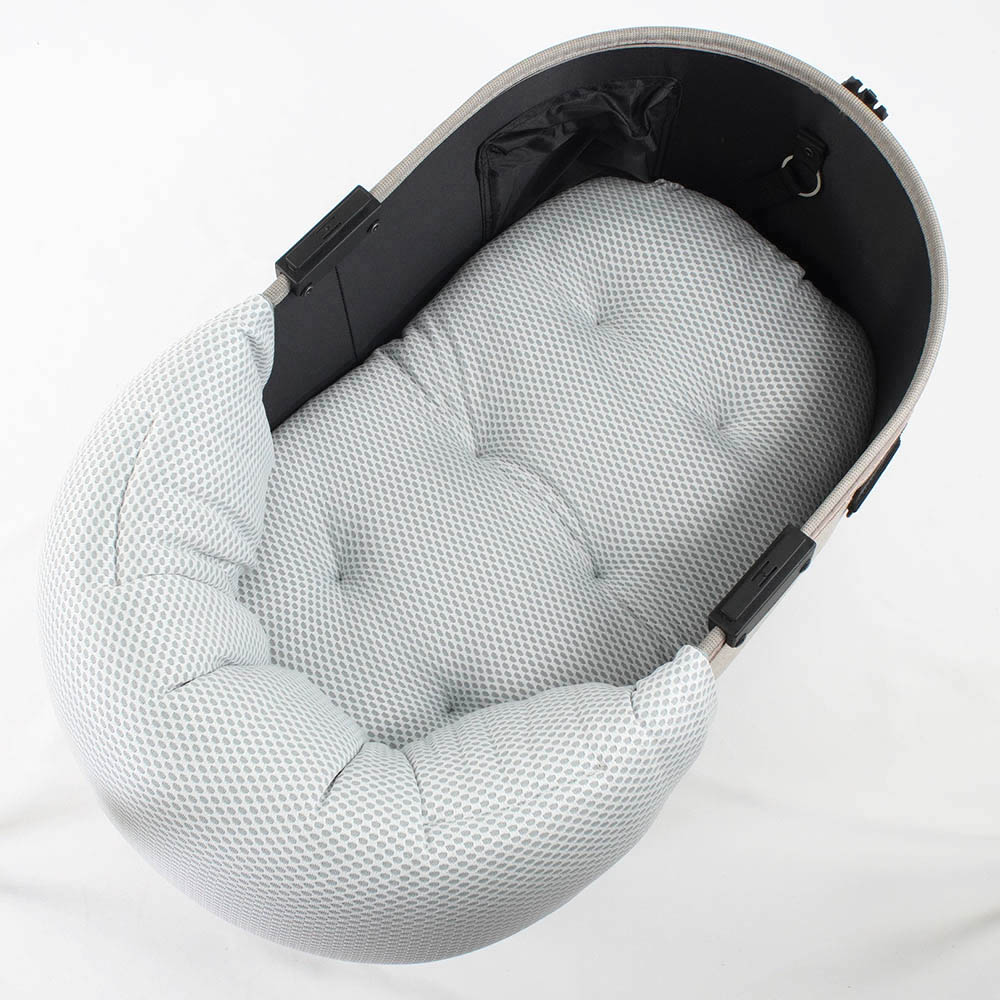 【500円OFF】DOME3レギュラー用クッションセット 夏用ぷくぷく あごのせクッション＋夏用縁無しクッションベッド Mサイズ 東洋紡iCOLD 接触冷感 ヒッコリーデニムサックス