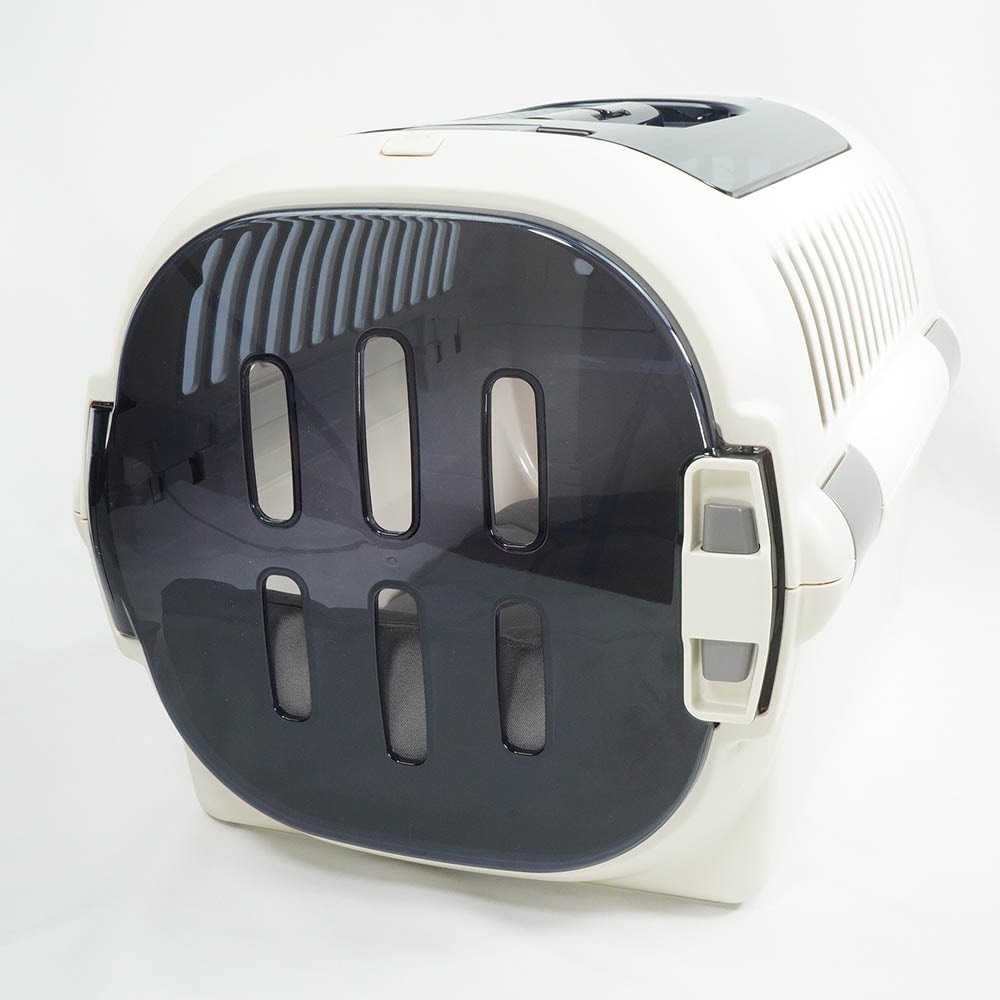 あごのせ縁無しクッション/クレートクッション 丈夫な9.5号帆布 チャコールグレー Mサイズ