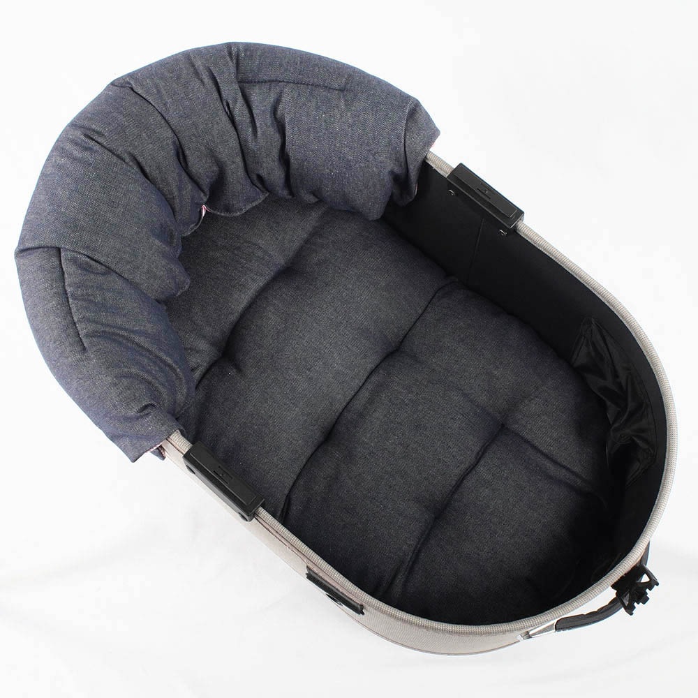 【500円OFF】DOME3レギュラー用クッションセット 夏用ぷくぷく あごのせクッション＋夏用縁無しクッションベッド Mサイズ 東洋紡iCOLD 接触冷感 10オンスデニムネイビー