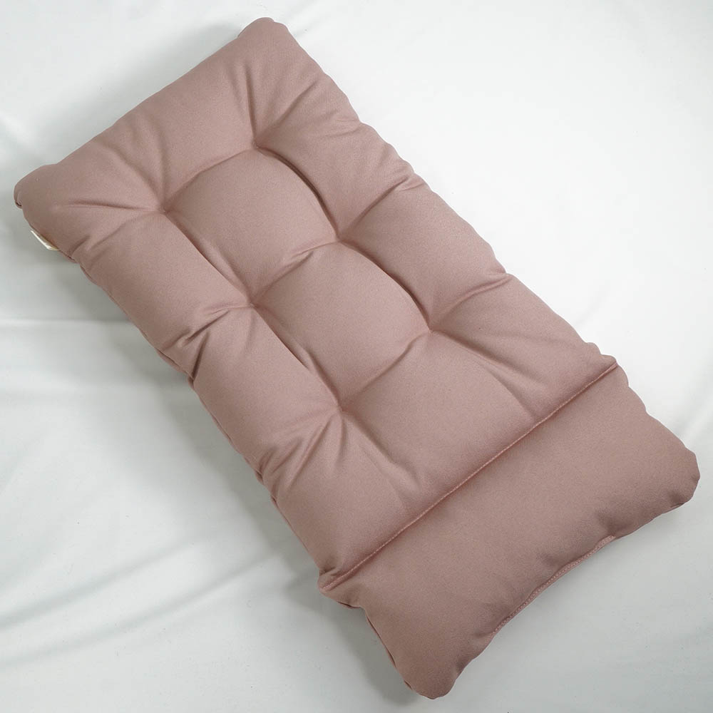 あごのせ縁無しクッション/クレートクッション 丈夫な9.5号帆布 くすんだピンク Mサイズ