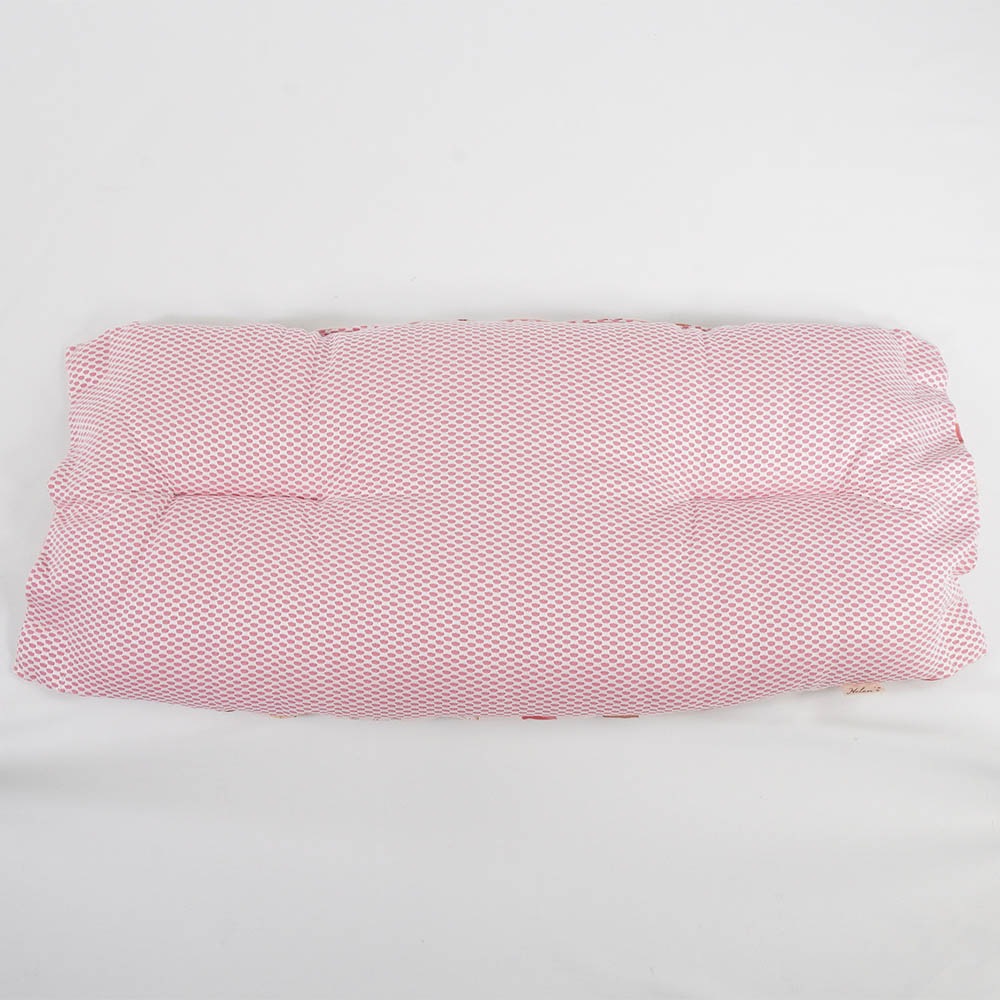 【500円OFF】DOME3レギュラー用クッションセット 夏用ぷくぷく あごのせクッション＋夏用縁無しクッションベッド Mサイズ 東洋紡iCOLD 接触冷感 マカロンピンク