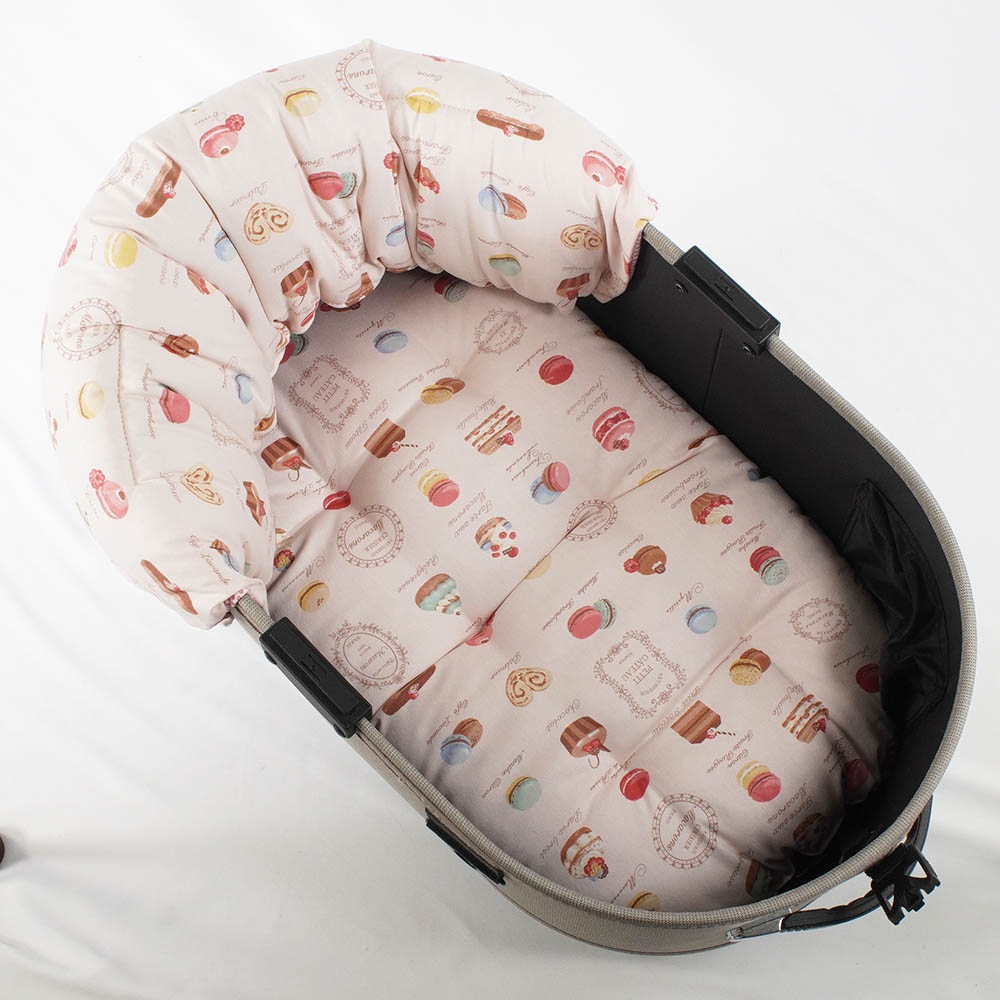 【500円OFF】DOME3レギュラー用クッションセット 夏用ぷくぷく あごのせクッション＋夏用縁無しクッションベッド Mサイズ 東洋紡iCOLD 接触冷感 マカロンピンク