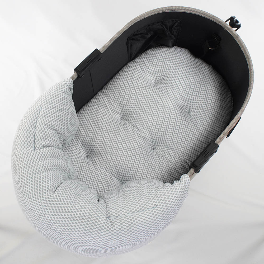 【500円OFF】DOME3レギュラー用クッションセット 夏用ぷくぷく あごのせクッション＋夏用縁無しクッションベッド Mサイズ 東洋紡iCOLD 接触冷感 マカロンブルー