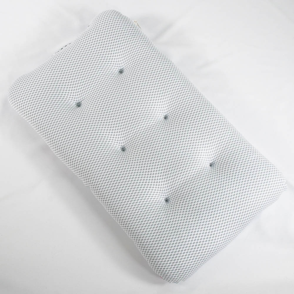 【500円OFF】DOME3レギュラー用クッションセット 夏用ぷくぷく あごのせクッション＋夏用縁無しクッションベッド Mサイズ 東洋紡iCOLD 接触冷感 マカロンブルー