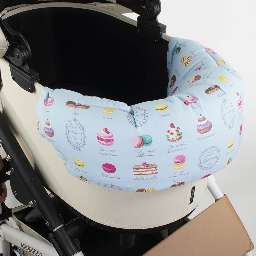 【500円OFF】DOME3レギュラー用クッションセット 夏用ぷくぷく あごのせクッション＋夏用縁無しクッションベッド Mサイズ 東洋紡iCOLD 接触冷感 マカロンブルー