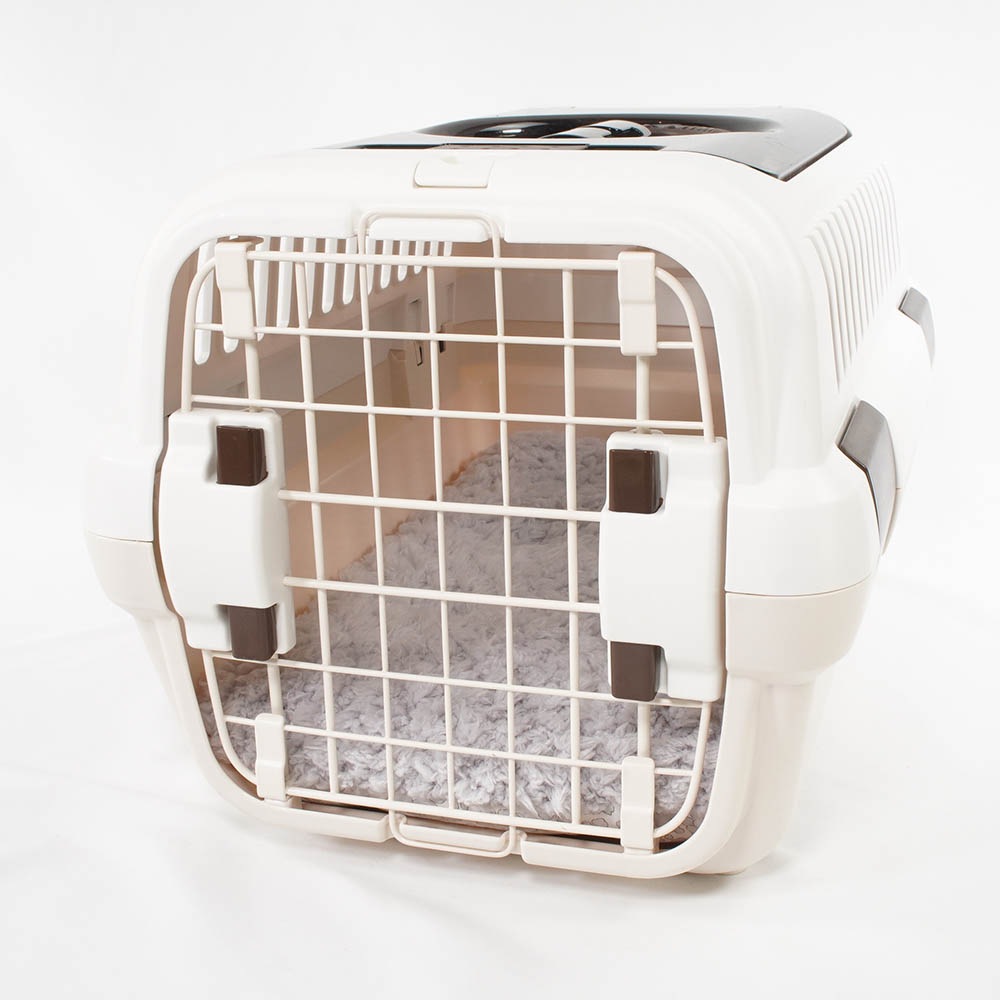 縁無しクッションベッド/クレートクッション リバティプリント Betsy グレーファー Sサイズ