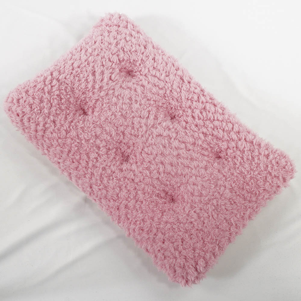 縁無しクッションベッド/クレートクッション リバティプリント Betsy ピンクファー Mサイズ