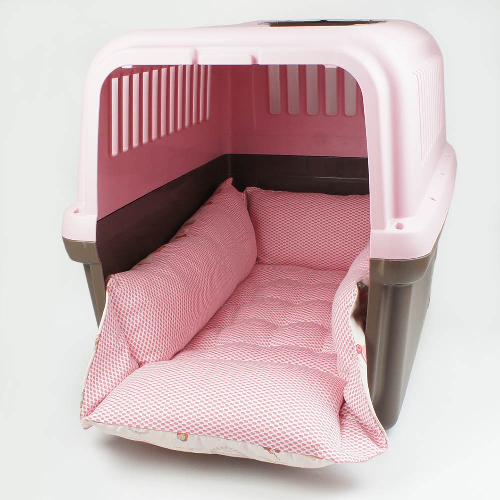 ペットが喜ぶ 夏用キャリークッションベッド iCOLD 接触冷感 マカロンピンク Ｌサイズ