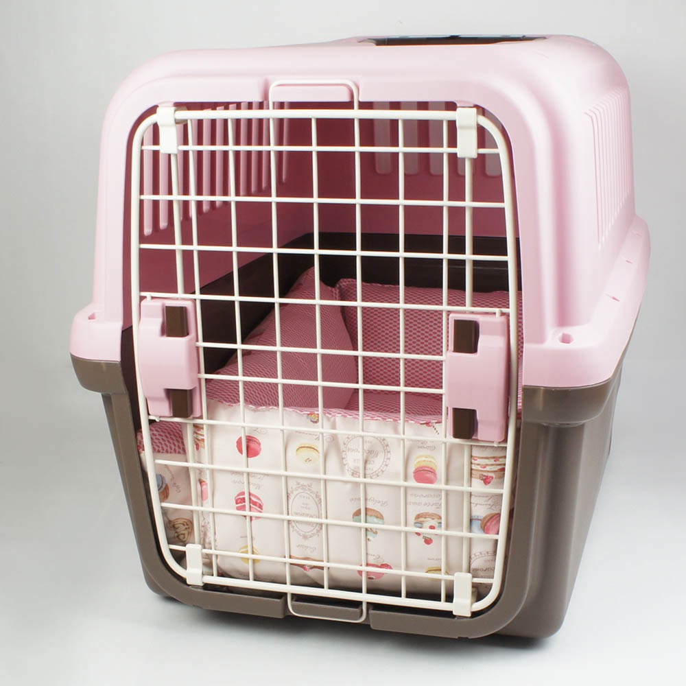 ペットが喜ぶ 夏用キャリークッションベッド iCOLD 接触冷感 マカロンピンク Ｌサイズ