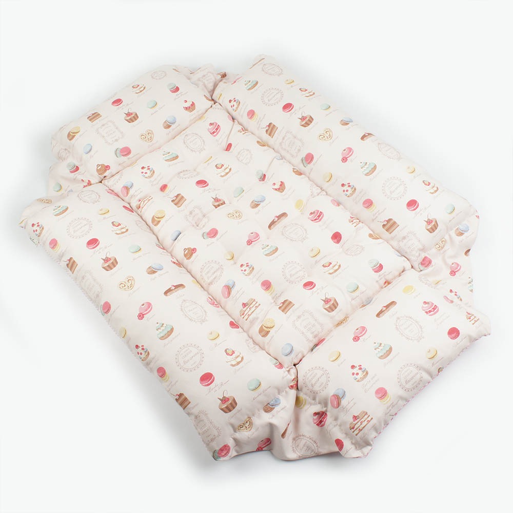 ペットが喜ぶ 夏用キャリークッションベッド iCOLD 接触冷感 マカロンピンク Ｌサイズ