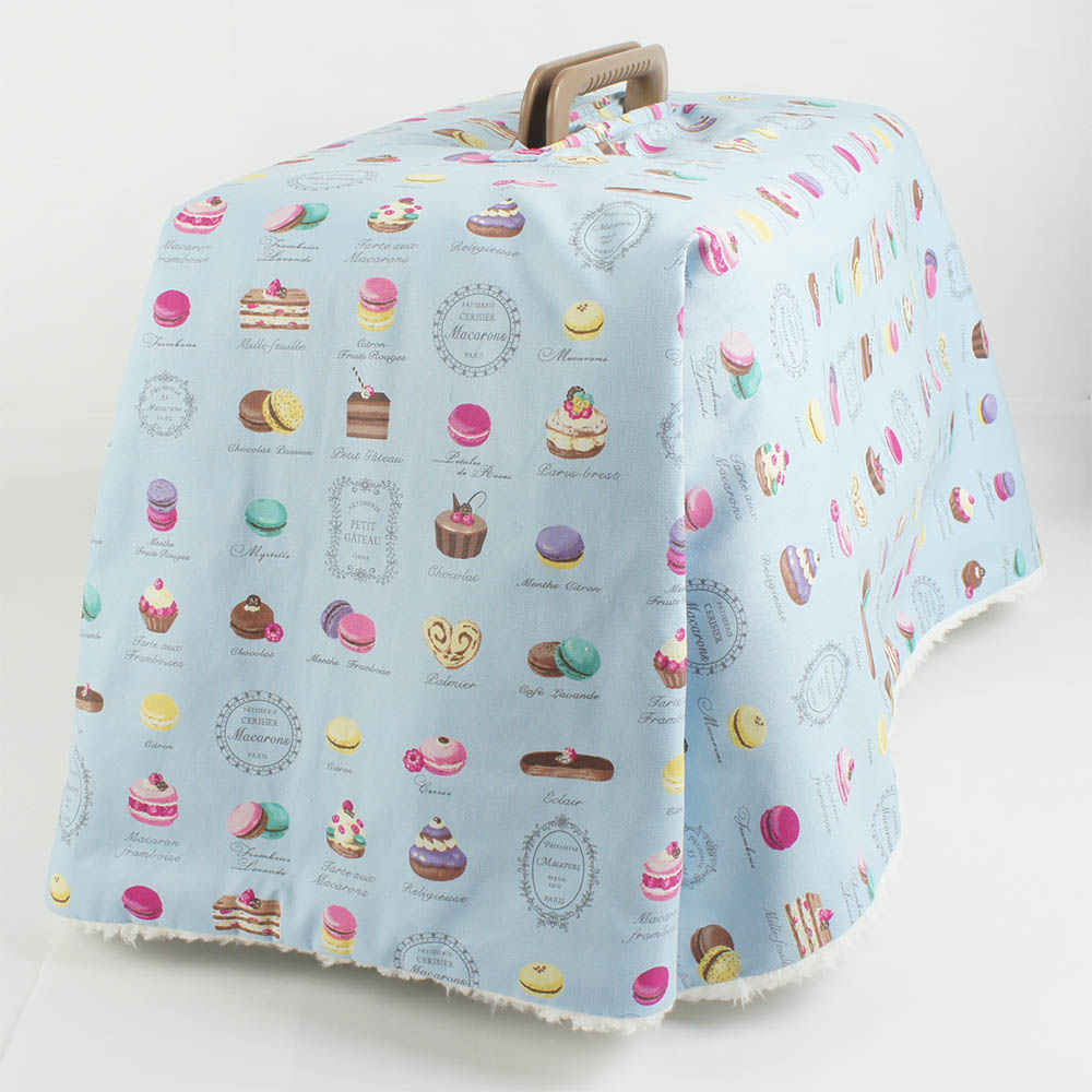 あったか３WAY キャリーカバーブランケット マカロンブルー ＜マルチ幅＞ Mサイズ（トグルボタン無し）