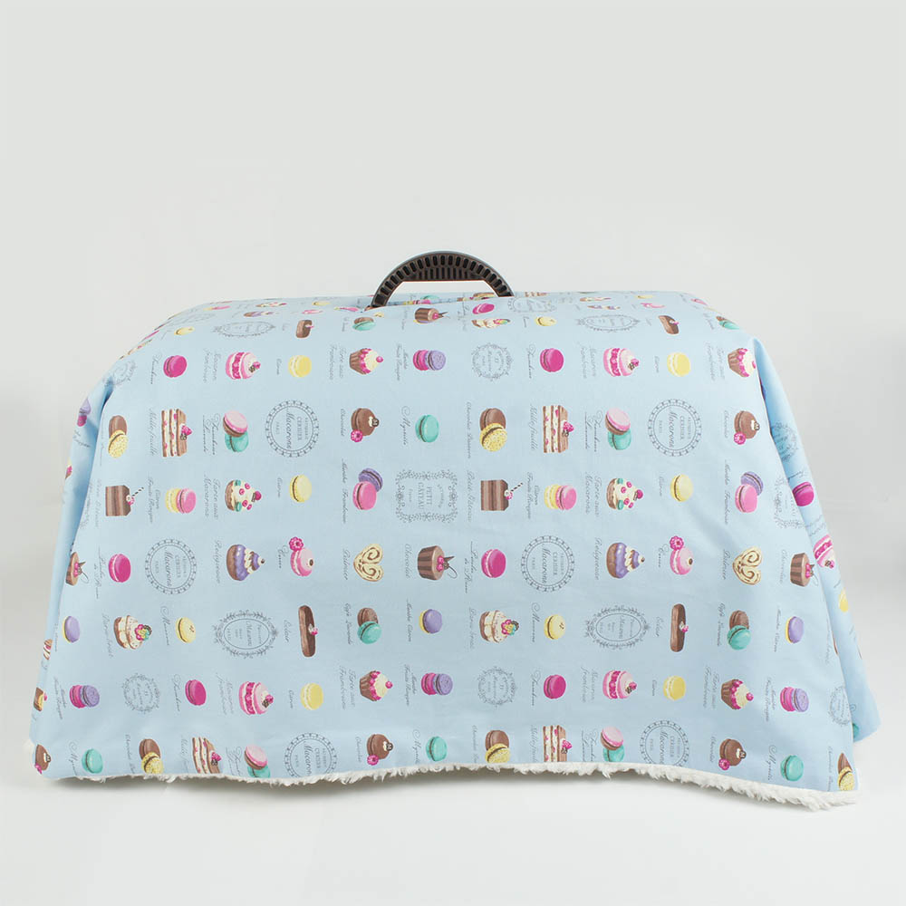 あったか３WAY キャリーカバーブランケット マカロンブルー ＜マルチ幅＞ Mサイズ（トグルボタン無し）