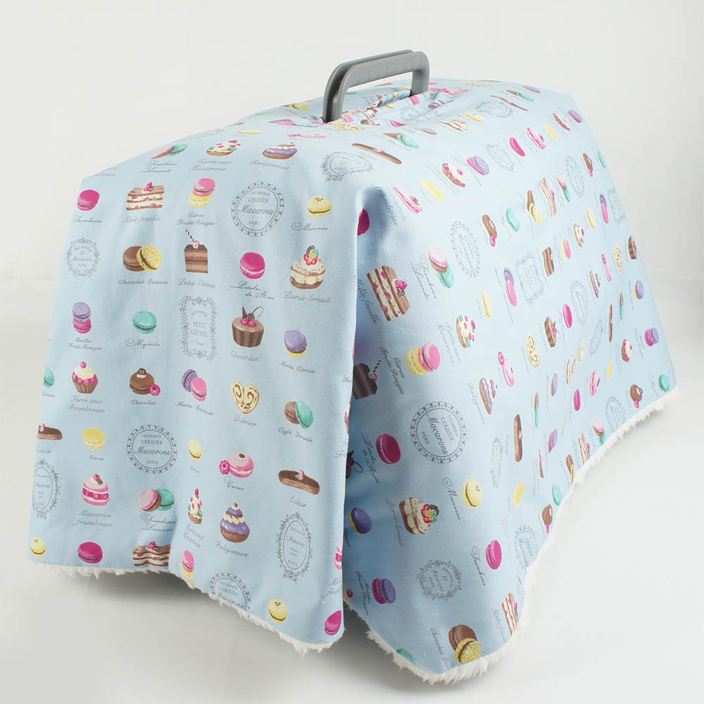 あったか３WAY キャリーカバーブランケット マカロンブルー ＜マルチ幅＞ Mサイズ（トグルボタン無し）