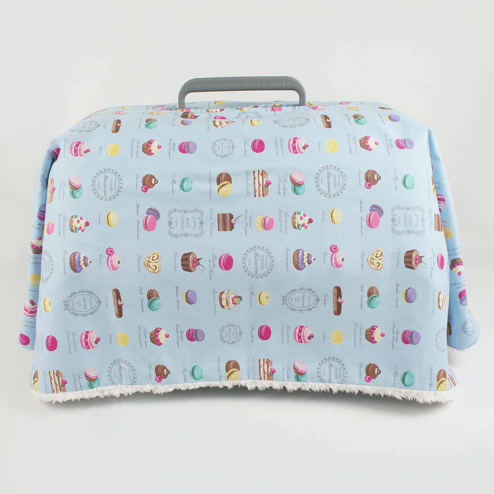 あったか３WAY キャリーカバーブランケット マカロンブルー ＜マルチ幅＞ Mサイズ（トグルボタン無し）