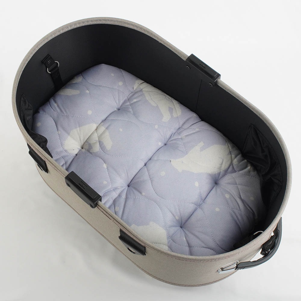 【500円OFF】DOME3レギュラー用クッションセット 夏用ぷくぷく あごのせクッション＋夏用縁無しクッションベッド Mサイズ 接触冷感 マーベラスクール シロクマグレー