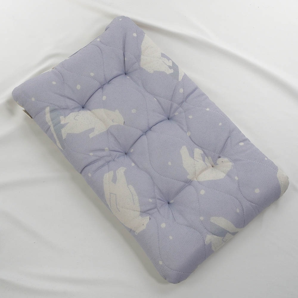 【500円OFF】DOME3レギュラー用クッションセット 夏用ぷくぷく あごのせクッション＋夏用縁無しクッションベッド Mサイズ 接触冷感 マーベラスクール シロクマグレー