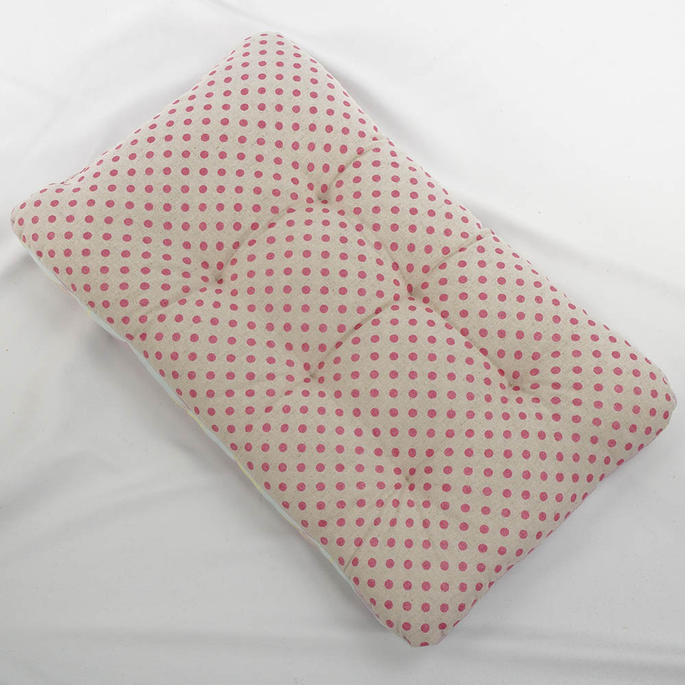 夏用縁無しクッションベッド 接触冷感 マーベラスクール Abuku ピンクパープル Mサイズ