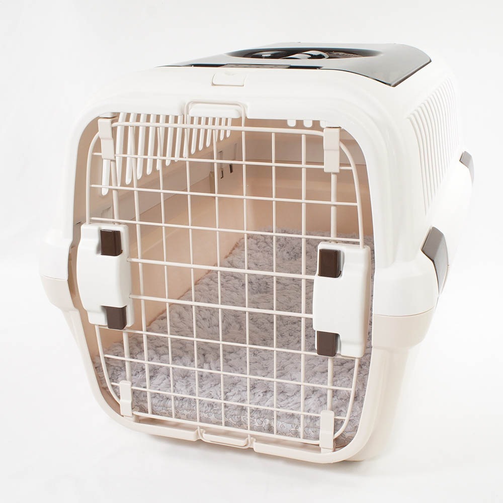 縁無しクッションベッド/クレートクッション リバティプリント Betsy グレーファー Mサイズ