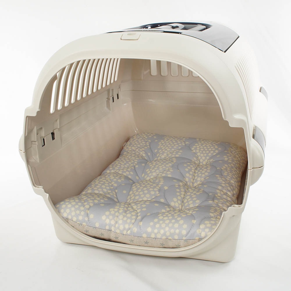 夏用縁無しクッションベッド 接触冷感 マーベラスクール Ginga グレー Mサイズ