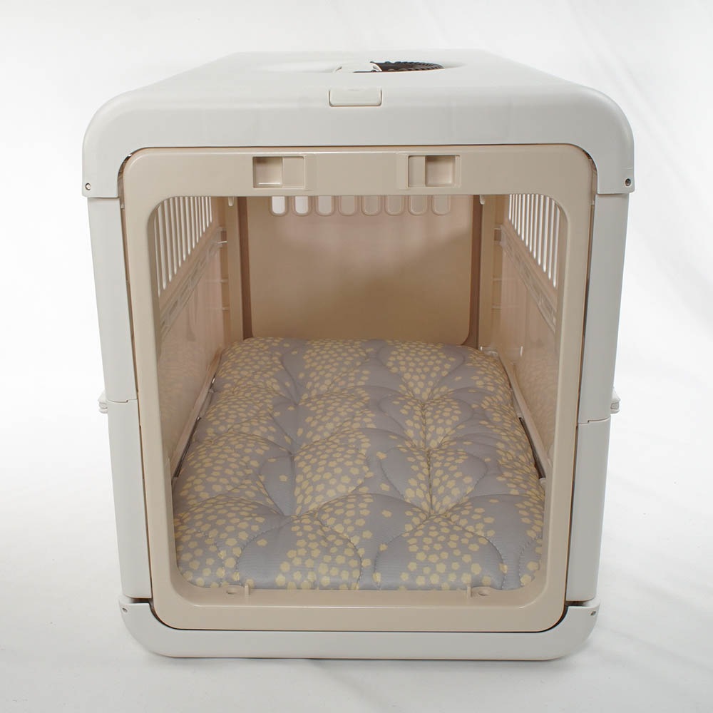 夏用縁無しクッションベッド 接触冷感 マーベラスクール Ginga グレー Mサイズ