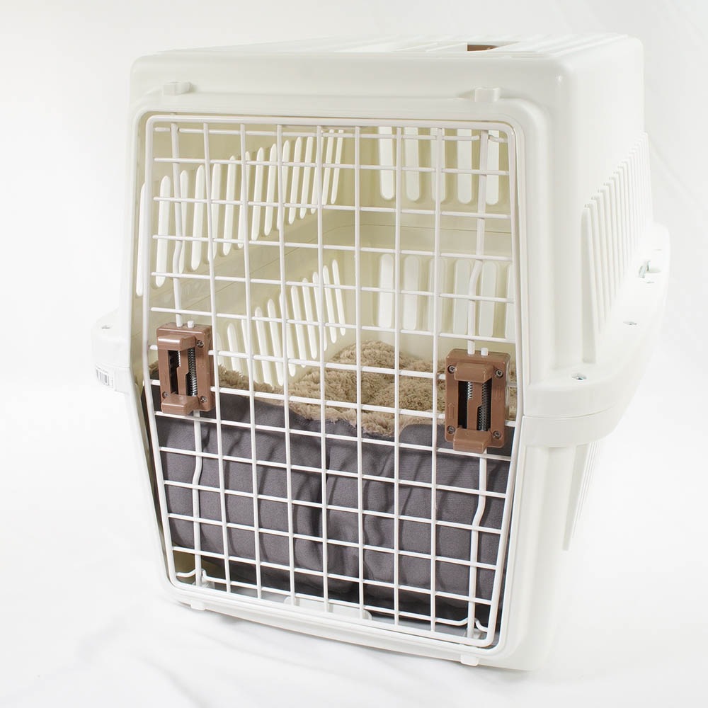 あごのせ縁無しクッション 丈夫な9.5号帆布生地 チャコールグレーファー Lサイズ