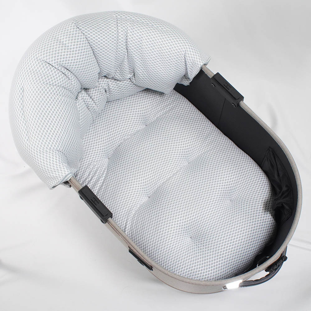 【500円OFF】DOME3レギュラー/ラージ両対応クッションセット 夏用ぷくぷく あごのせクッション＋夏用あごのせ縁無しクッション Mサイズ 東洋紡iCOLD 接触接触冷感 ヒッコリーデニムサックス