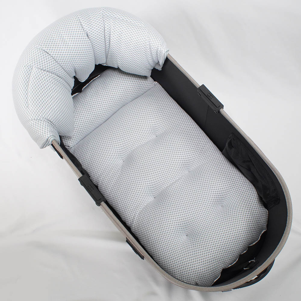 【500円OFF】DOME3レギュラー/ラージ両対応クッションセット 夏用ぷくぷく あごのせクッション＋夏用あごのせ縁無しクッション Mサイズ 東洋紡iCOLD 接触接触冷感 ヒッコリーデニムサックス