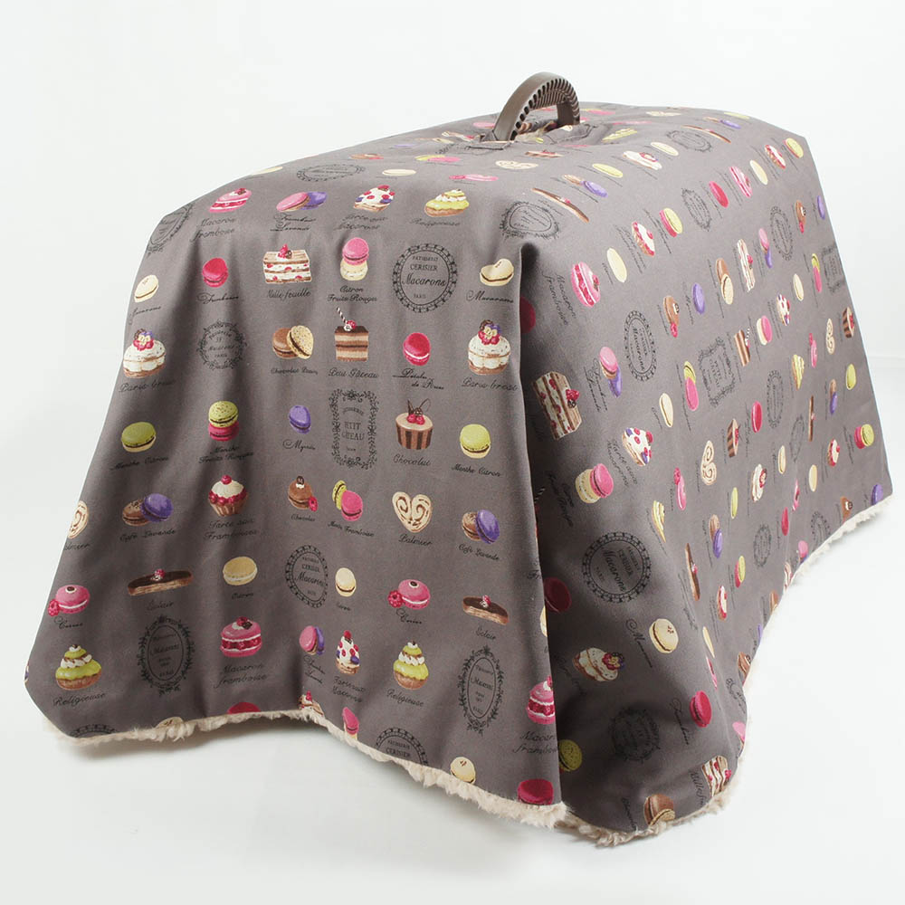 あったか３WAY キャリーカバーブランケット マカロンチョコ ＜マルチ幅＞ Mサイズ（トグルボタン無し）