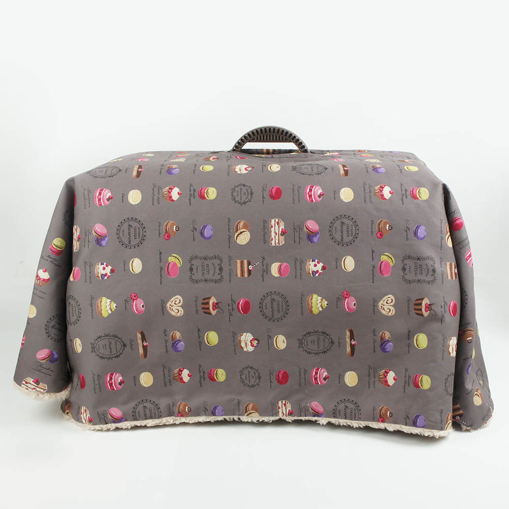 あったか３WAY キャリーカバーブランケット マカロンチョコ ＜マルチ幅＞ Mサイズ（トグルボタン無し）