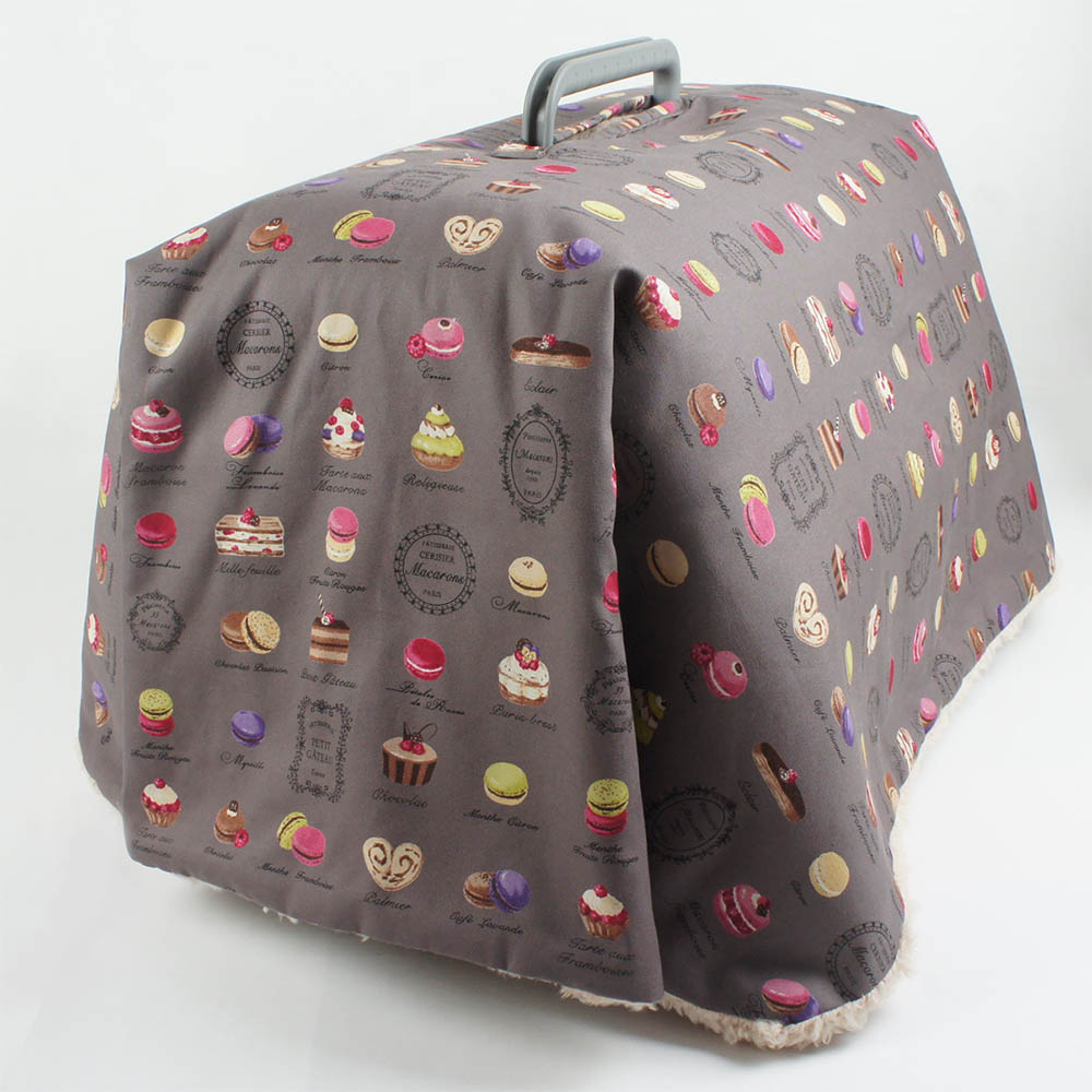 あったか３WAY キャリーカバーブランケット マカロンチョコ ＜マルチ幅＞ Mサイズ（トグルボタン無し）