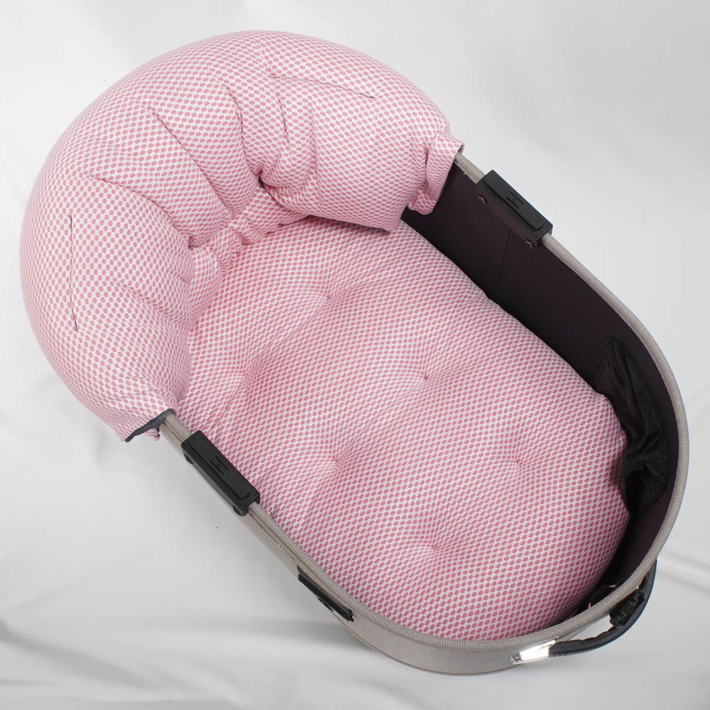 【500円OFF】DOME3レギュラー/ラージ両対応クッションセット 夏用ぷくぷく あごのせクッション＋夏用あごのせ縁無しクッション Mサイズ 東洋紡iCOLD 接触接触冷感 10オンスデニムネイビー