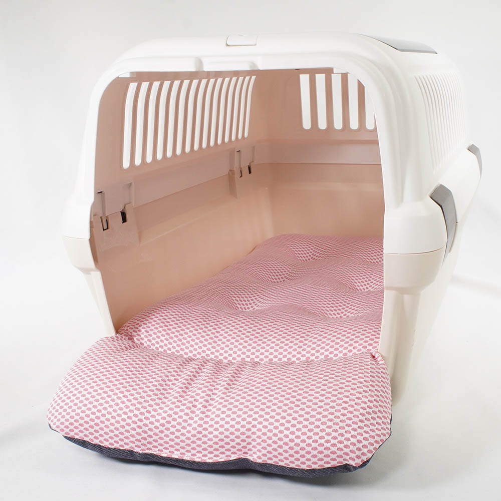 【500円OFF】DOME3レギュラー/ラージ両対応クッションセット 夏用ぷくぷく あごのせクッション＋夏用あごのせ縁無しクッション Mサイズ 東洋紡iCOLD 接触接触冷感 10オンスデニムネイビー