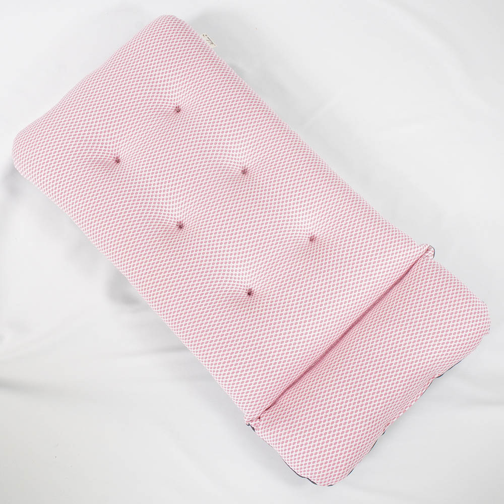 【500円OFF】DOME3レギュラー/ラージ両対応クッションセット 夏用ぷくぷく あごのせクッション＋夏用あごのせ縁無しクッション Mサイズ 東洋紡iCOLD 接触接触冷感 10オンスデニムネイビー