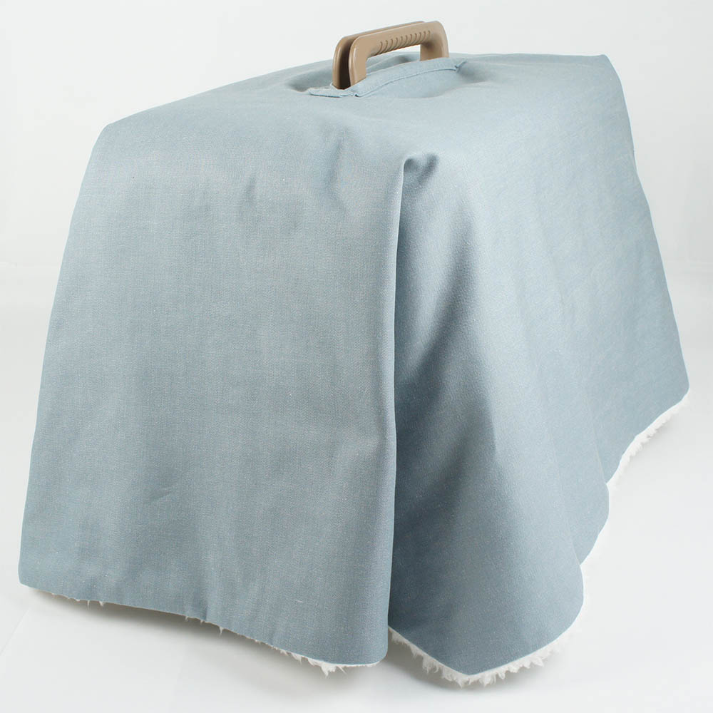 あったか３WAY キャリーカバーブランケット 10オンスデニムサックス ＜マルチ幅＞ Mサイズ（トグルボタン無し）