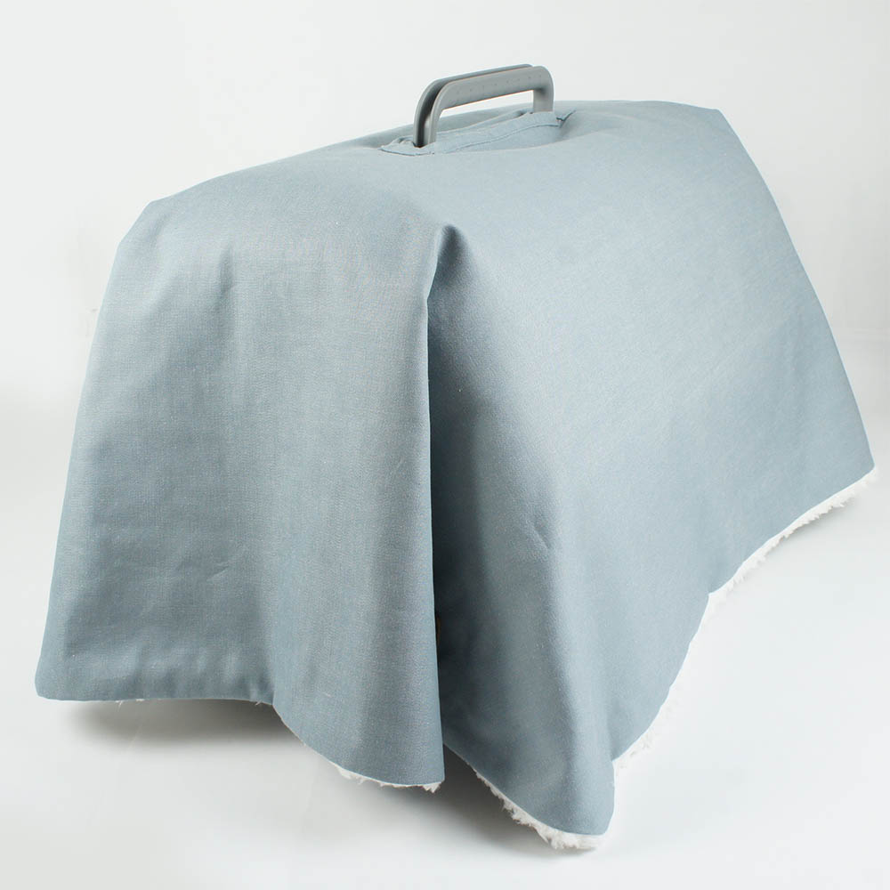 あったか３WAY キャリーカバーブランケット 10オンスデニムサックス ＜マルチ幅＞ Mサイズ（トグルボタン無し）