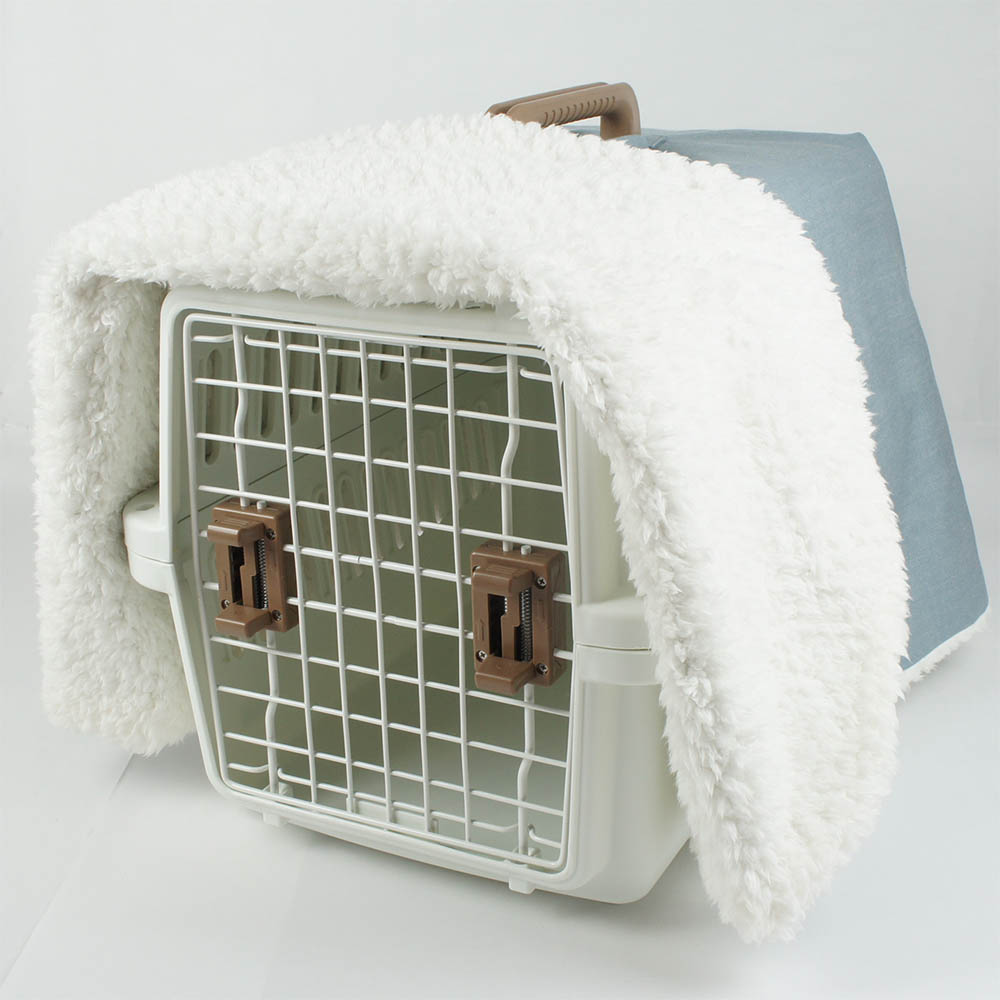 あったか３WAY キャリーカバーブランケット 10オンスデニムサックス ＜マルチ幅＞ Mサイズ（トグルボタン無し）