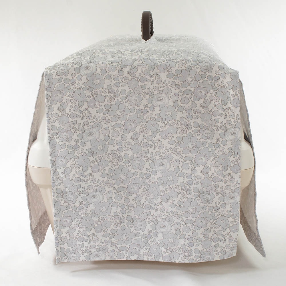 目隠しイージーカバー ショルダーベルト対応 リバティプリント Betsy グレー＜マルチ幅＞ Mサイズ