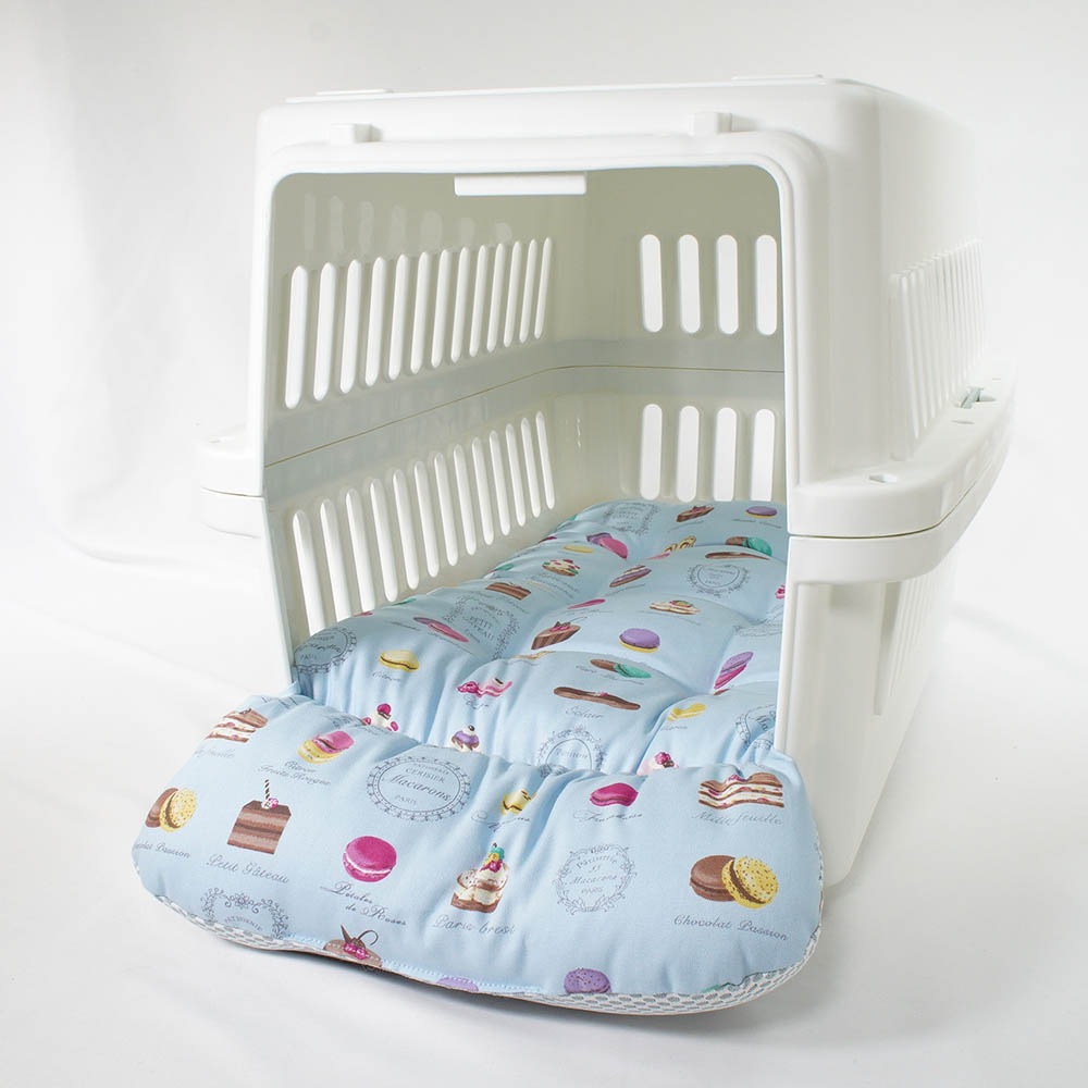 【500円OFF】DOME3レギュラー/ラージ両対応クッションセット 夏用ぷくぷく あごのせクッション+夏用あごのせ縁無しクッション Mサイズ 東洋紡iCOLD 接触接触冷感 マカロンブルー