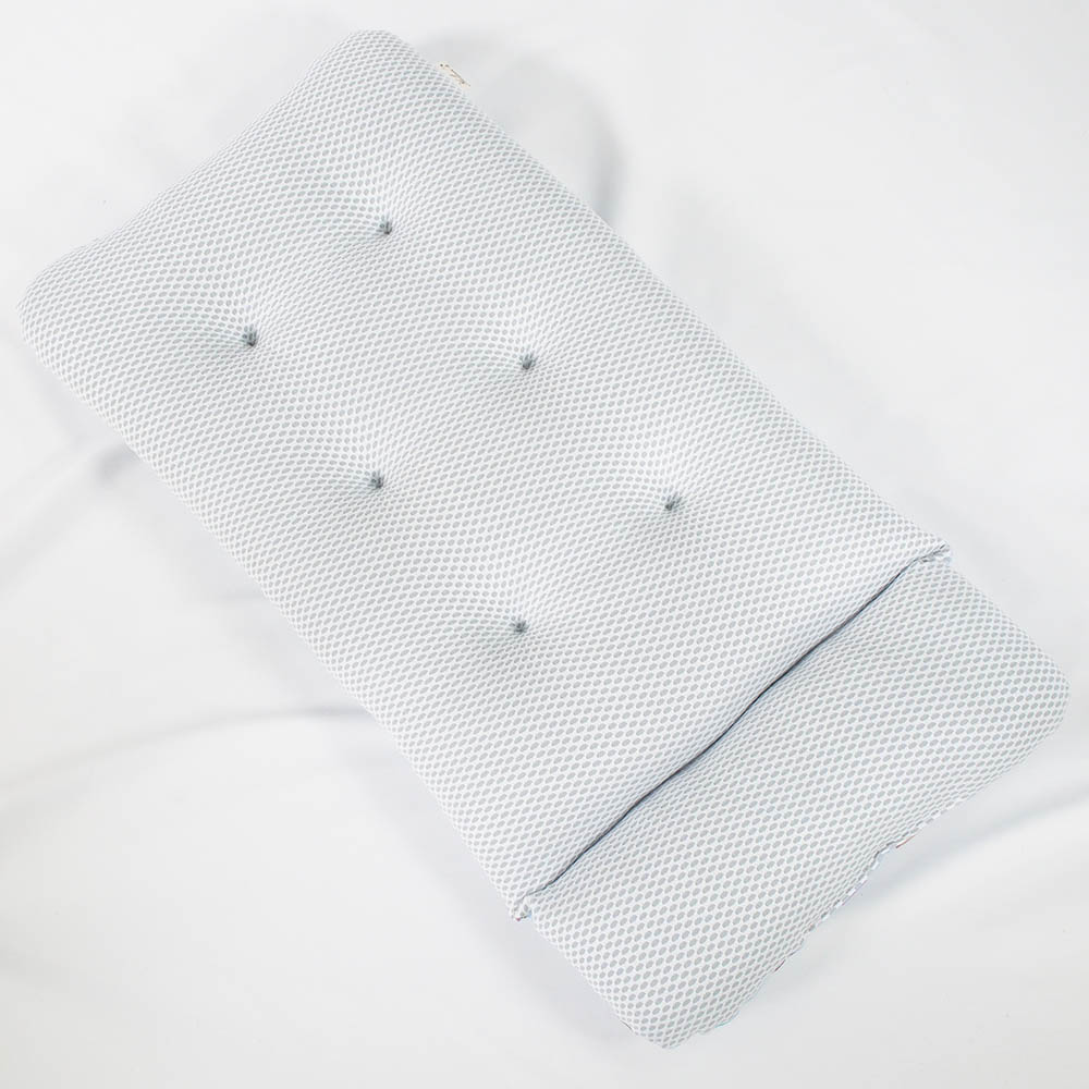 【500円OFF】DOME3レギュラー/ラージ両対応クッションセット 夏用ぷくぷく あごのせクッション+夏用あごのせ縁無しクッション Mサイズ 東洋紡iCOLD 接触接触冷感 マカロンブルー