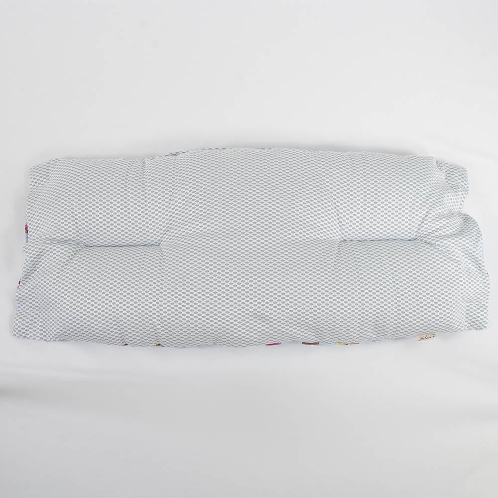 【500円OFF】DOME3レギュラー/ラージ両対応クッションセット 夏用ぷくぷく あごのせクッション+夏用あごのせ縁無しクッション Mサイズ 東洋紡iCOLD 接触接触冷感 マカロンブルー