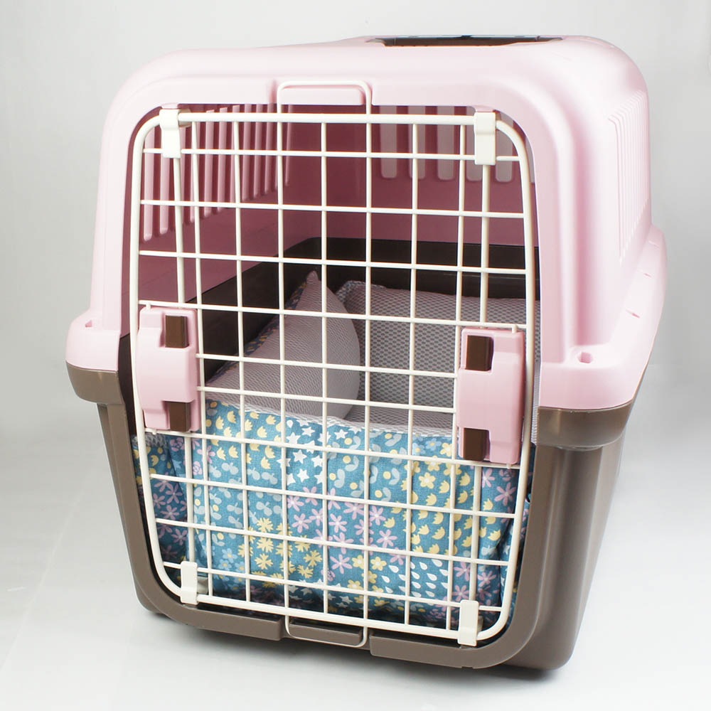 ペットが喜ぶ 夏用キャリークッションベッド iCOLD 接触冷感 NINAクッカタルハ ブルー Ｌサイズ